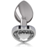 Intense - Plug Anal Métal Aluminium Coeur Blanc Taille L
